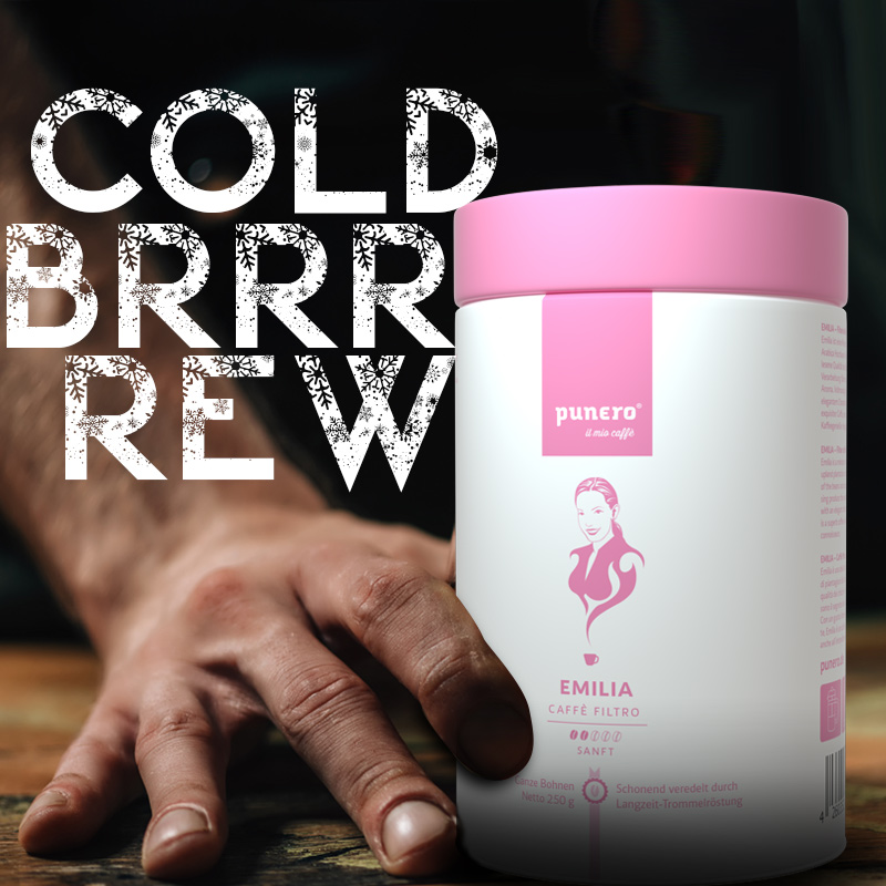 Punero Kaffee Emilia in der Dose als beste Wahl für Cold Brew Kaffee