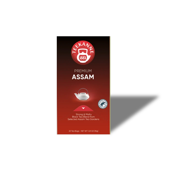 Kräftig im Geschmack, malzig und würzig – so präsentiert sich der Premium Assam-Tee von TEEKANNE. Die typisch rötlich-braune Farbe des Aufgusses unterstreicht den Charakter dieser Mischung.