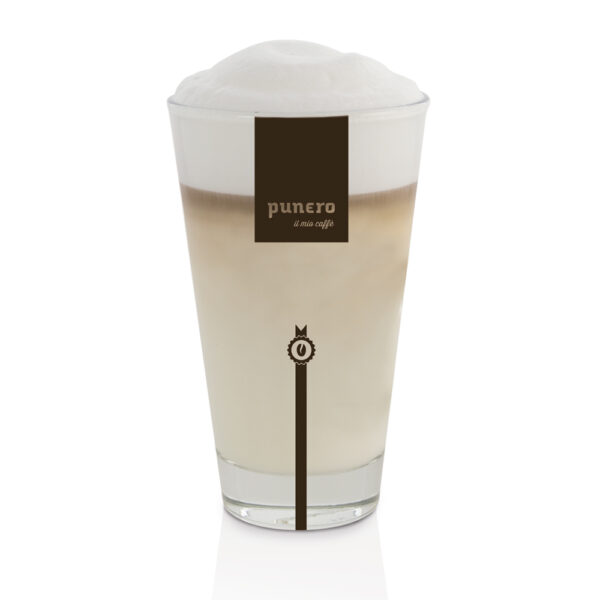 punero Collezione hochwertiges Latte Macchiato Glass