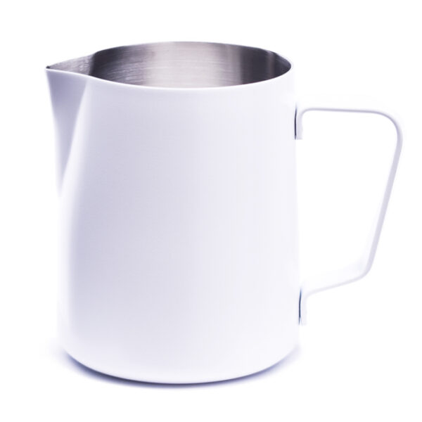 Weißer Milchpitcher mit Pulverbeschichtung