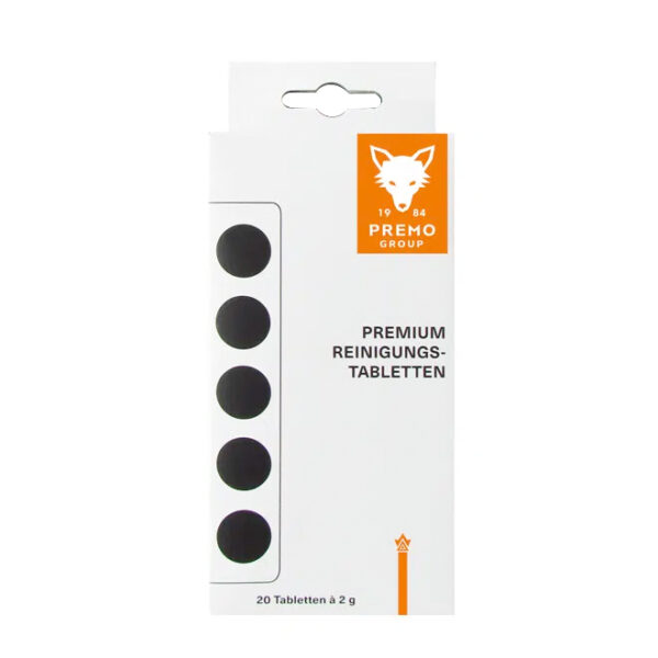 Jetzt im Premo Shop bestellen - PREMIUM REINIGUNGSTABLETTEN für Kaffeevollautomaten und Siebträger